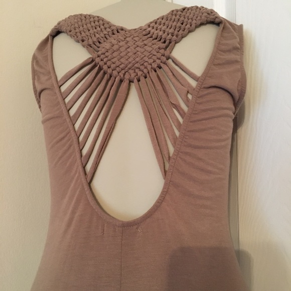 Oh My Julian brown/beige Maxi Woven back sz Large. - Picture 5 of 8